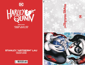 HARLEY QUINN #34 CVR C ARTGERM DC HOLIDAY CARD SPECIAL EDN